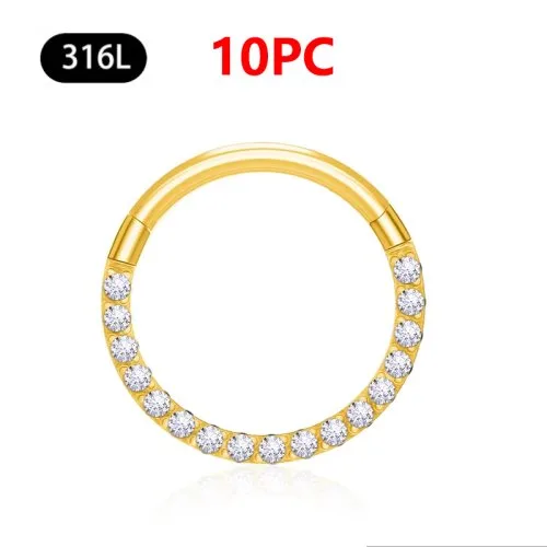 10Pc goud zirkoon