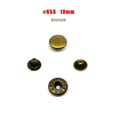Image de Boutons-pression métal 25 pcs - Réparation vêtements & sacs