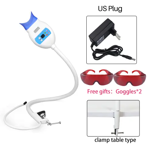 Image de Blanchiment Dentaire Pro en 10 min - Lampe LED 8 Ampoules