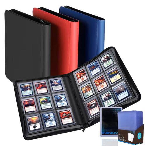 Afbeelding van Toploader Binder met Ruimte voor 252 Top Loaders - 9-zakjes Binder voor 3x4 Stijve Kaarthouders, Ideaal voor MTG, TCG en Sportkaarten