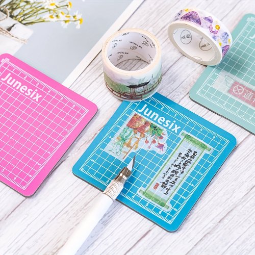Immagine di Tappetino da Taglio Portatile in Gomma per Artigianato e Progetti Creativi – Ideale per Carta, Adesivi e Album Artistici