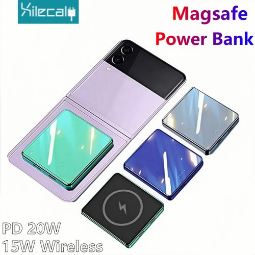 Ultra-cienka magnetyczna bateria zewnętrzna 10000mAh z MagSafe do iPhone 16, 15 – bezprzewodowe ładowanie 20W w eleganckim designie