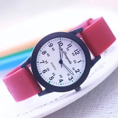 Image de Montre Sport Enfants - Silicone Colorée & Quartz