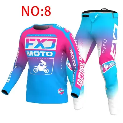 Image de Tenue MX Blanc 2024 - Ensemble Complet pour VTT et Cross