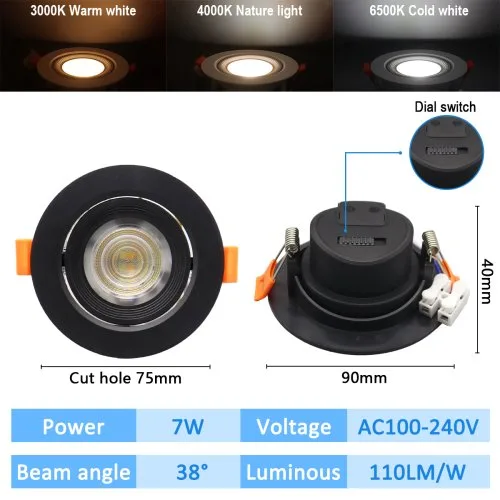 Black round high