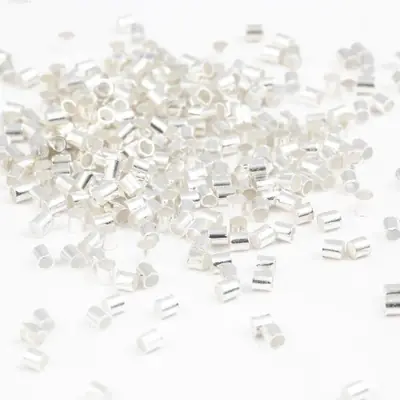 Image de 500 Perles Tube Sertissage Or, Argent, Cuivre - Kit Bijoux
