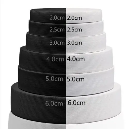 Image de Bande élastique 2-6cm x 3m, accessoires pour vêtements, sangle en nylon, accessoires de couture pour vêtements 5BB5632