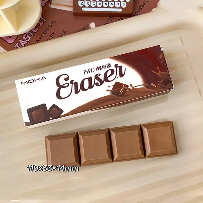 Image de Gommes en Forme de Chocolat & Biscuits - Créatives & Amusantes