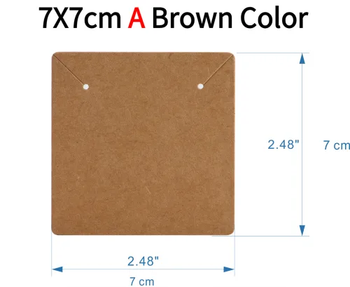 7x7cm A typ brązowy