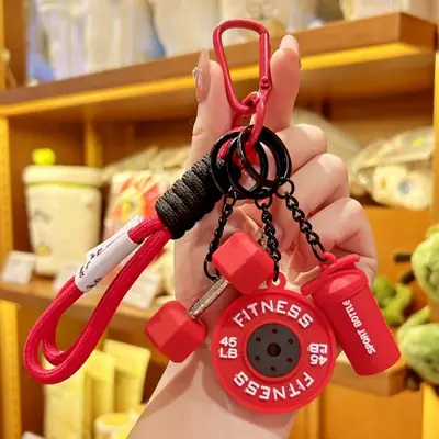 Image de Porte-clés Haltère Fitness - Accessoire Sportif Original