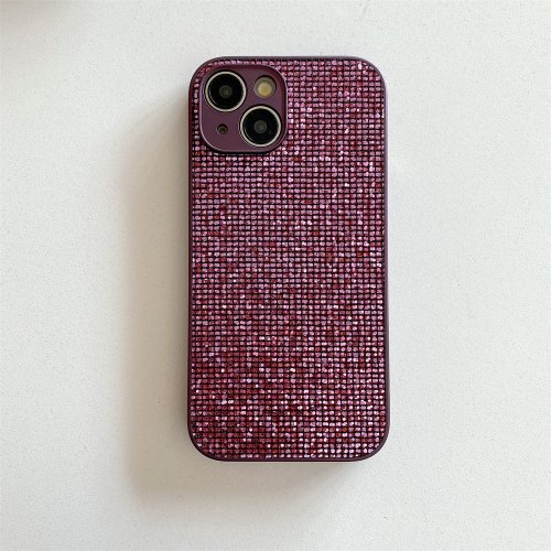 Afbeelding van Stijlvolle Glanzende Telefoonhoes met Strass – Geschikt voor iPhone