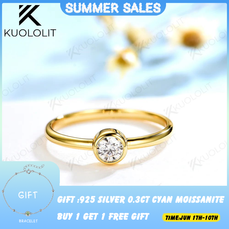 Image de Bague de Fiançailles en Or Blanc avec Diamants Labo - Élégance & Pureté