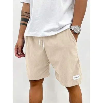 Shorts Hommes Velours Côtelé - Décontracté & Sportif