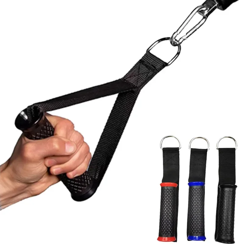 Bild von Gym Grip Widerstand Bands Griffe Fitness Anti-slip Grip Starke Nylon Gurtband Grip Puller Griff Gantry Zubehör Multifunktions