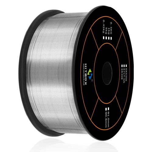 Imagen de Alambre con Núcleo de Flujo HITBOX para Soldadura MIG, 0.9mm/1.0mm, 1KG, para Equipos de Soldadura, Alambres para Soldar Hierro y Acero, Consumible E71T-GS Acc