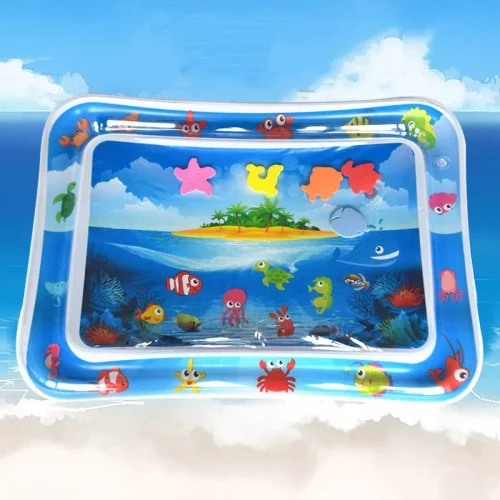 Imagen de Estera de agua inflable de verano, tapete de PVC para niños pequeños, centro de juegos de actividade...