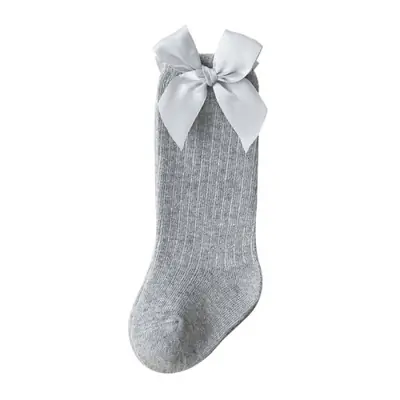 Image de Chaussettes Princesse pour Bébé Fille - Coton Doux & Nœud Élégant