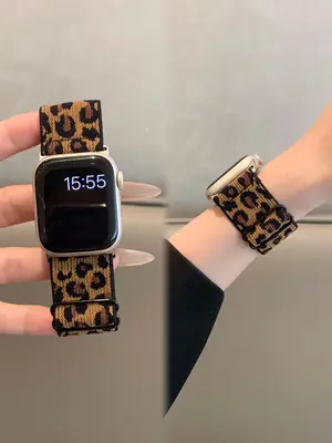 Image de Bracelet pour iWatch Léopard - Élégant & Extensible