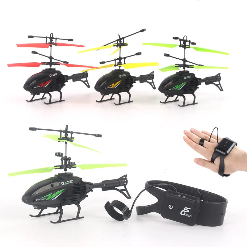 Mini Drone Montre Bracelet RC - Contrôle par Induction & Lumière LED