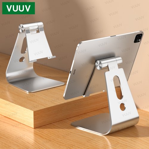 Image of Adjustable Aluminium Alloy Tablet Stand for 3-11 Inch Tablets and Smartphones – Universal Desktop Holder for Samsung, Xiaomi, iPad and More