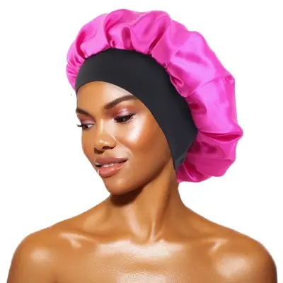 Image de Bonnet de Nuit en Satin - Protection Cheveux & Confort