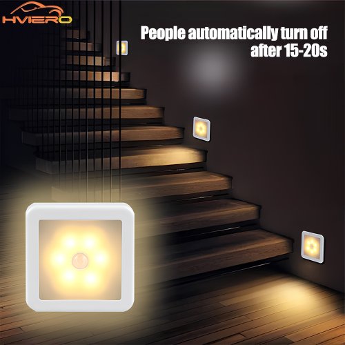 Image of Smart LED Night Light with Motion Sensor – USB Rechargeable Battery-Powered Lamp for Bedroom, Hallway, Bathroom, and Home Safety