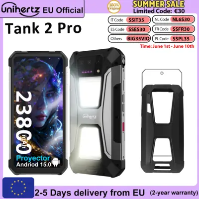 Image de Unihertz Tank 2 Pro : Smartphone Ultra-Résistant avec Projecteur intégré