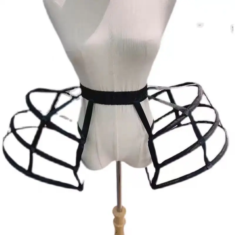 Imagen de Enagua con Aro Barroco y Diseño de Jaula de Pájaros para Mujer – Soporte de Falda Crinolina Vintage para Vestidos de Baile y Cosplay