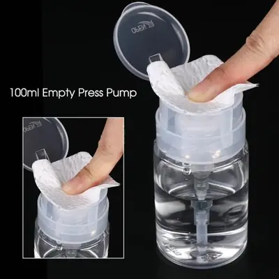 Image de Pompe Vide 200ml - Bouteille Rechargeable pour Dissolvant à Ongles