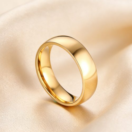 Immagine di Anello di Fidanzamento Oro - Acciaio Inossidabile per Uomo e Donna