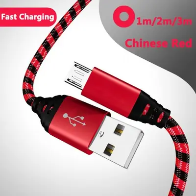 Image de Câble Micro USB Tressé 2A - Charge Rapide & Synchronisation