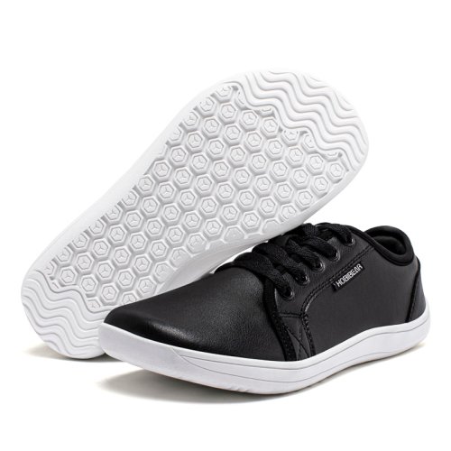 Afbeelding van Hobibear Minimalistische Unisex Schoenen met Brede Neus - Zero Drop Barefoot Sneakers van Kunstleer voor Dagelijks Gebruik