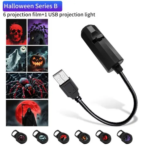 Image de Lampe Projecteur USB Thème Planète - Déco Halloween & Noël