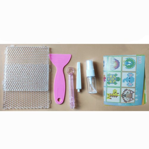 Afbeelding van Magische Waterkralen Puzzel Set - DIY Kristalperlen voor Kinderen met Watermist Effect, Handgemaakte 3D Balspellen Speelgoed