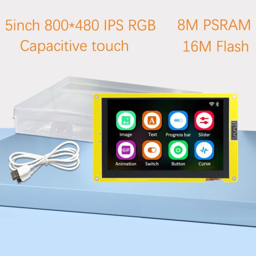 Image de ESP32-S3 avec écran tactile 5'' IPS 800x480