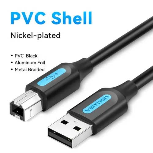 Image de Câble USB 2.0 Type B vers A - Imprimante Compatible