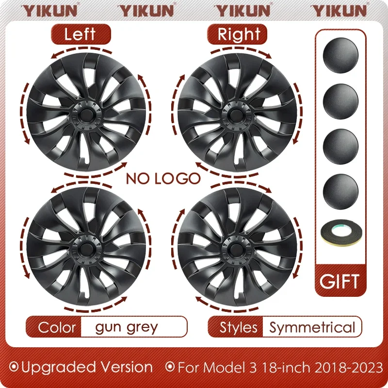 Imagen de Cubiertas de Rueda 18 Pulgadas para Tesla Model 3 - Estilo Deportivo