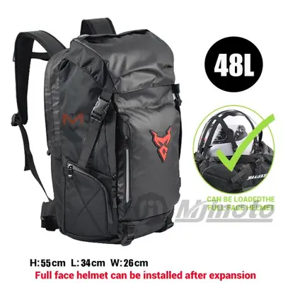 Image de Sac Arrière Moto Étanche Grande Capacité