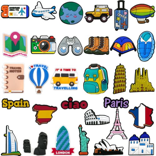 Imagen de Amuletos de Zapatos para Viajes - Accesorios Divertidos para Todo el Mundo