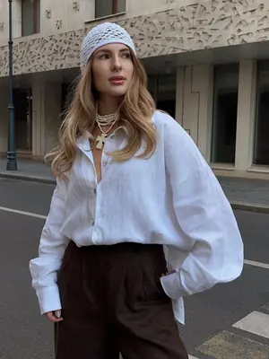 Chemise Femme Coton Été - Style Décontracté & Polyvalent