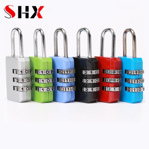 Imagen de Candado de Combinación de Aleación de Aluminio con 3 Dígitos para Equipaje, Armarios, Mochilas y Gym – Seguro Antirrobo Multifuncional