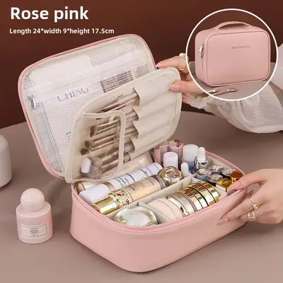 Sac de Maquillage Luxe - Grand Capacity & Organisé