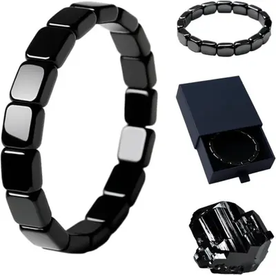 Image de Bracelet Hématite Homme - Énergie & Concentration