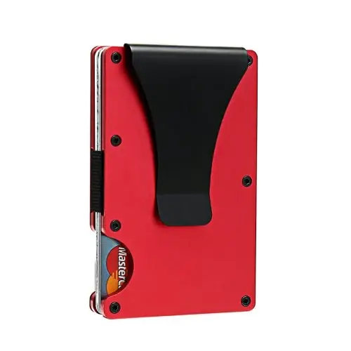 Image de Portefeuille Minimaliste Homme en Fibre de Carbone RFID