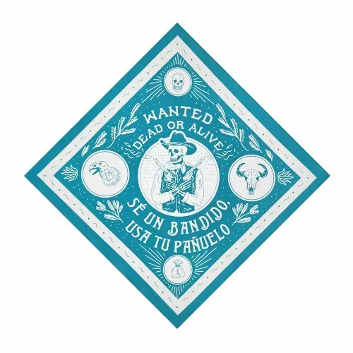Image de Bandana Crâne Hip Hop - Écharpe Carrée pour Hommes & Enfants