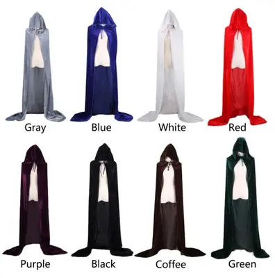 Cape de Noël en Velours - Costume Sorcière, Vampire & Médiéval