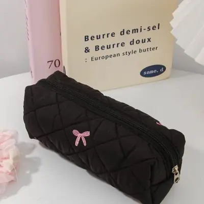 Image de Sac de Maquillage Portable Noir Grande Capacité