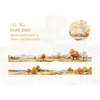 Image de Ruban décoratif Vintage Montagnes & Mer 30mm x 200cm