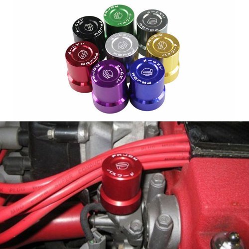 Imagen de Cubierta de válvula solenoide estilo JDM para motor Honda Accord Civic Prelude B D H-Series VTEC