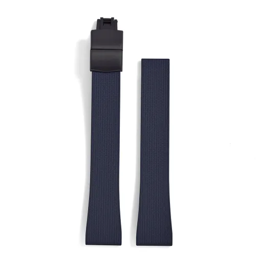 Bleu noir boucle